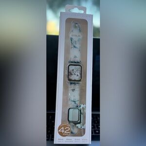 Apple Watch with Floral Clear Bumper